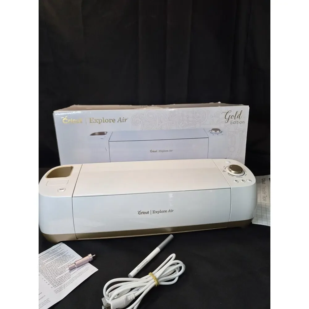 Gold Edition Cricut Explore Air Electronic Die Cutting Machine Sticker AMAZING.
